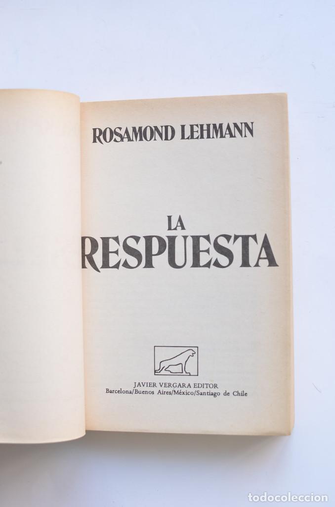 Libros: La respuesta - LEHMAN, Rosamond - Foto 2