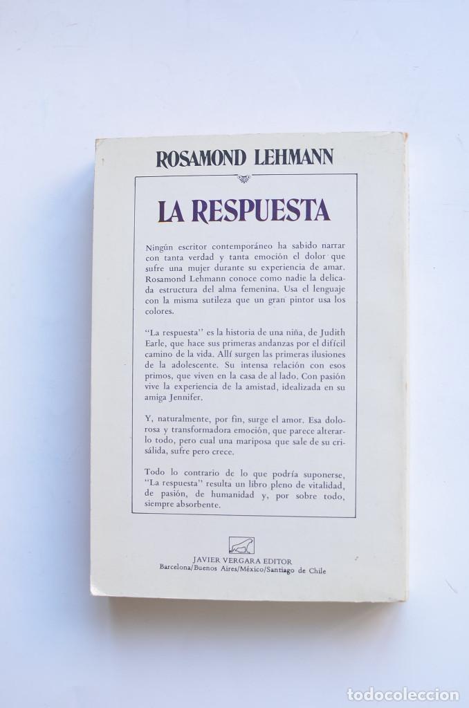 Libros: La respuesta - LEHMAN, Rosamond - Foto 3