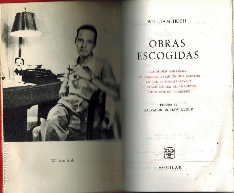 Libros: OBRAS ESCOGIDAS DE WILLIAM IRISH - Foto 1