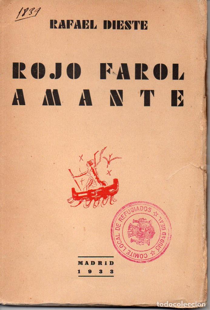 Libros: ROJO FAROL AMANTE - Rafael Dieste - Foto 1