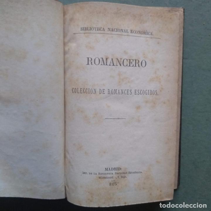 Libros: Romancero. Colecci&oacute;n de Romances Escogidos. - - Foto 2
