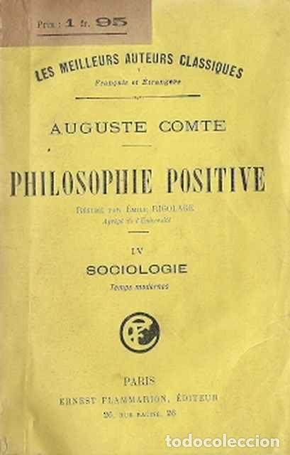 Libros: La philosophie positive - Comte, Auguste - Foto 1