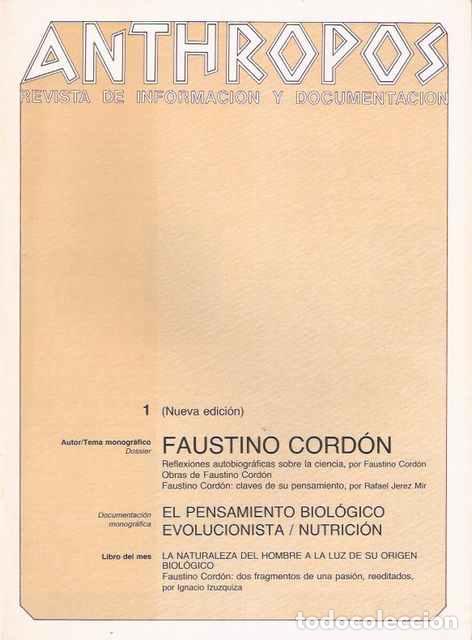 Libros: Anthropos, 1. Revista de Informaci&oacute;n y Documentaci&oacute;n - VV. AA. - Foto 1