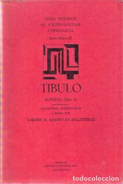 Libros: Eleg&iacute;as libro I - Tibulo - Foto 1