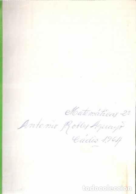 Libros: Matem&aacute;ticas. Segundo Curso - Garc&iacute;a Roca, R. - Foto 1