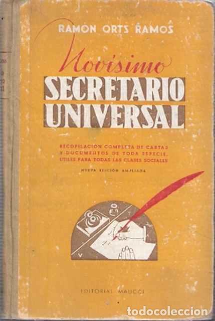 Libros: Nov&iacute;simo secretario universal - Orts Ramos, Ram&oacute;n - Foto 1