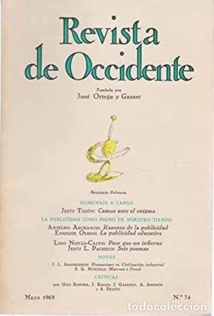 Libros: Revista de Occidente, 74. - AA.VV. - Foto 1