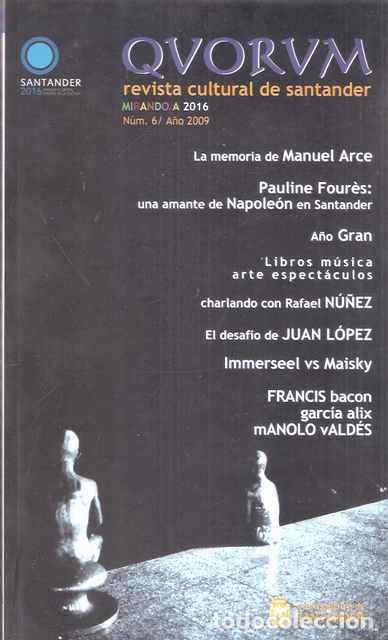Libros: Quorum, n&ordm; 6. Revista cultural de Santander - AA.VV. - Foto 1