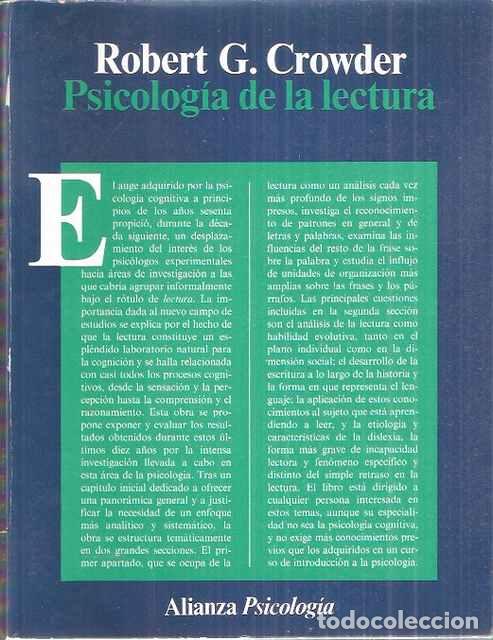 Libros: Psicolog&iacute;a de la lectura - Crowder - Foto 1