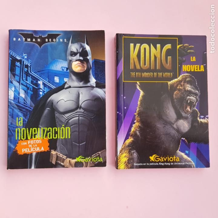 Libri di seconda mano: LOTE 2 LIBROS-BATMAN BEGINS Y KONG -GAVIOTA-COLECCIONISTAS-EXCELENTE