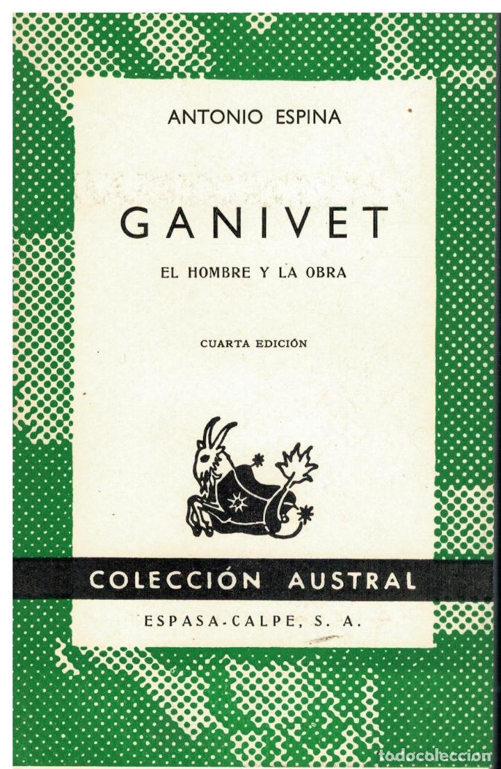 Libros: GANIVET. EL HOMBRE Y LA OBRA. 4&ordf; ed. - Foto 1