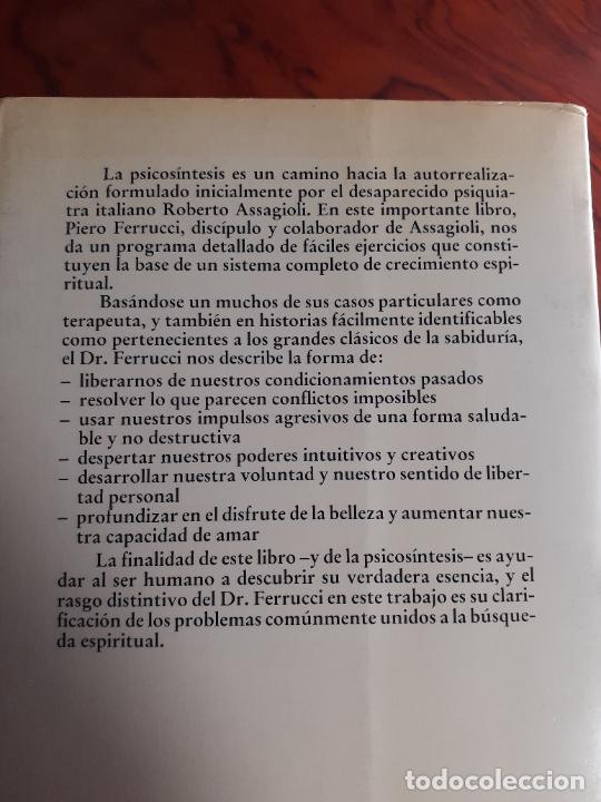 Libros: PSICOSINTESIS - PSICOLOGIA TRANSPERSONAL - PIERO FERRUCCI - Foto 2
