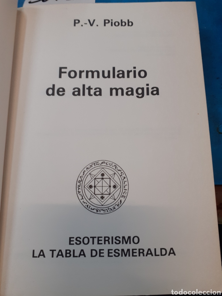 Libros: FORMULARIO DE ALTA MAGIA - PIOBB,P.V. - Foto 3
