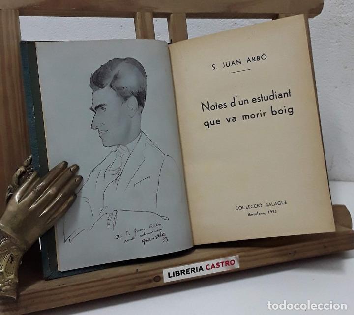 Libros: Notes dun estudiant que va morir boig - S. Juan Arb&oacute; - Foto 1