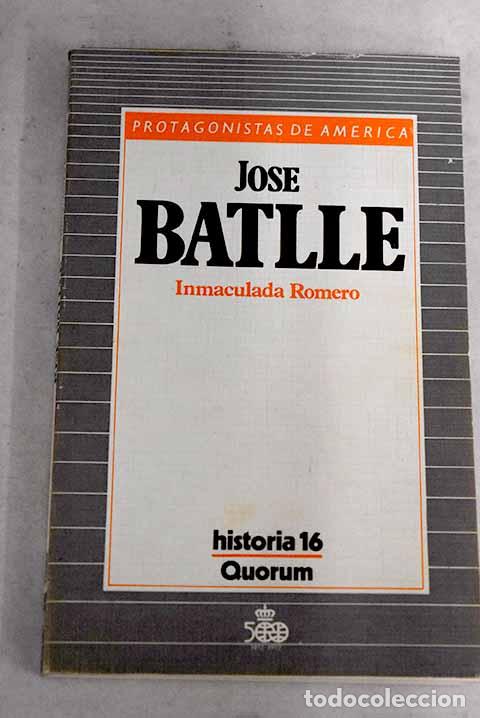 Libros: Jos&eacute; Batlle.- Romero, Inmaculada - Foto 1