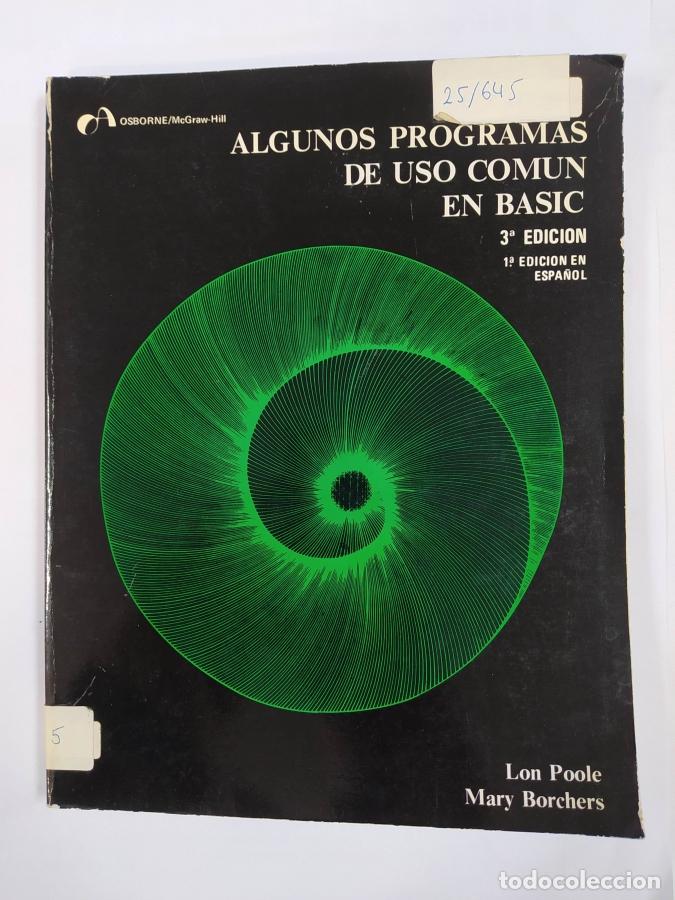 Libros: Algunos programas de uso com&uacute;n en Basic. - Lon Poole y Mary Borchers. TDK688 - Foto 1