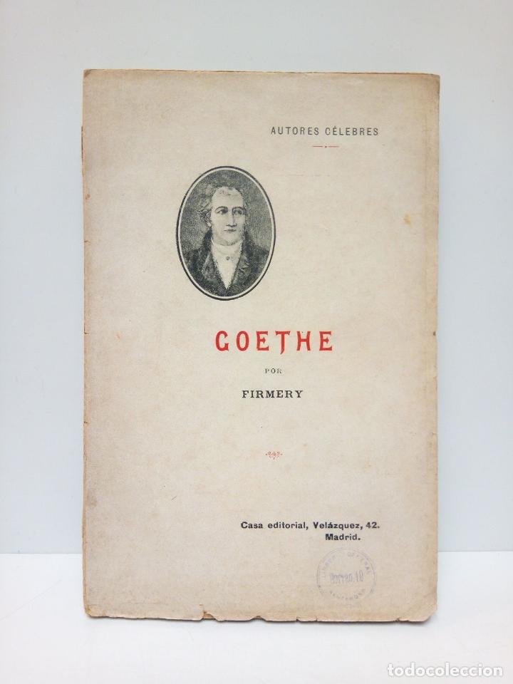 Libros: FIRMERY - Goethe - Foto 1