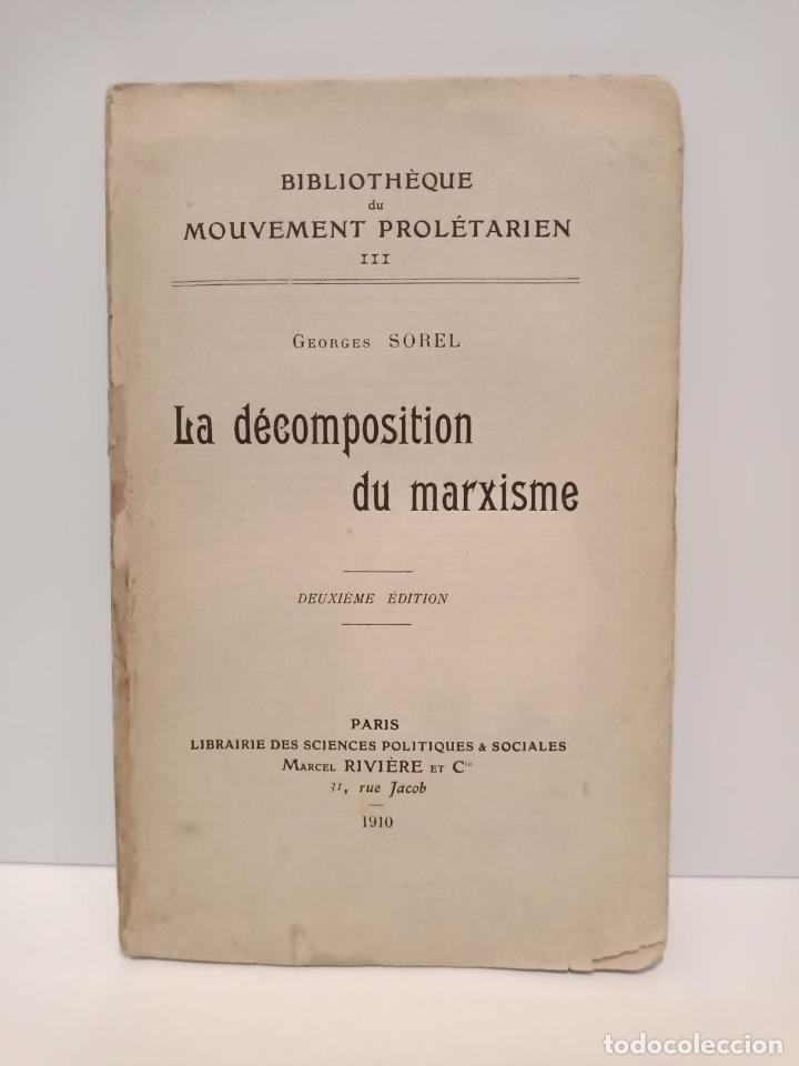 Libros: SOREL, Georges - La d&eacute;composition du marxisme - Foto 1