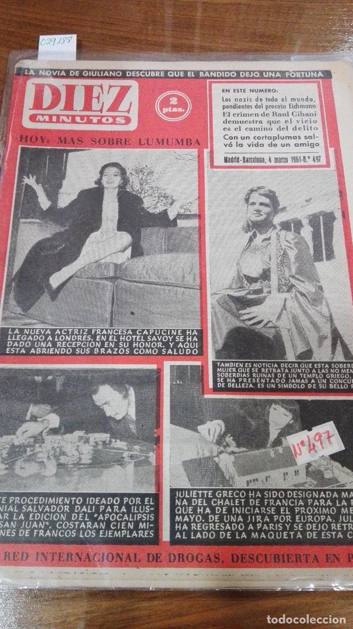 B&uuml;cher: DIEZ MINUTOS-REVISTA-4 MARZO 1960-N&ordm; 497