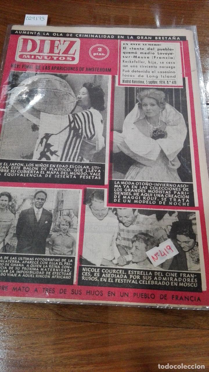 B&uuml;cher: DIEZ MINUTOS-REVISTA-5 SEPTIEMBRE 1959-N&ordm; 419