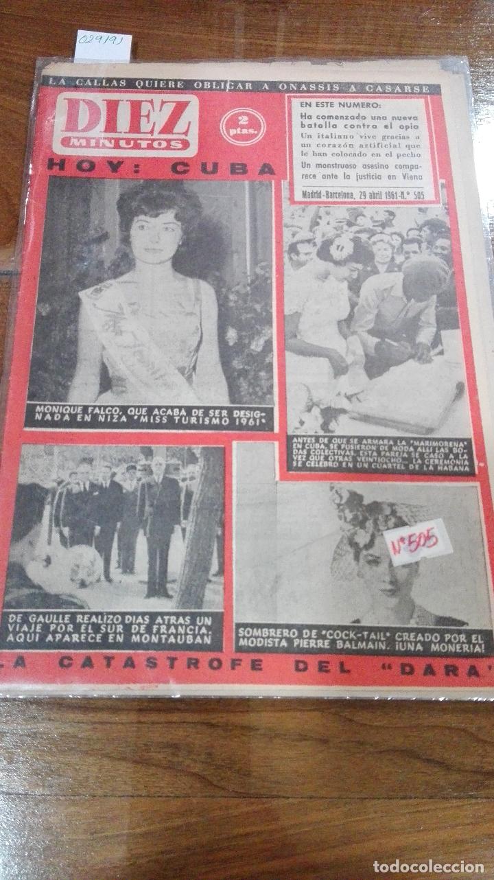 B&uuml;cher: DIEZ MINUTOS-REVISTA-29 ABRIL 1961-N&ordm; 505