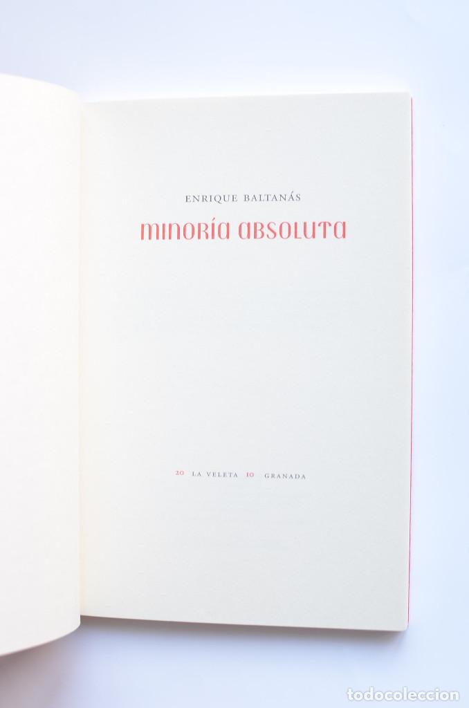 Libros: Minor&iacute;a absoluta - BALTAN&Aacute;S, Enrique - Foto 2