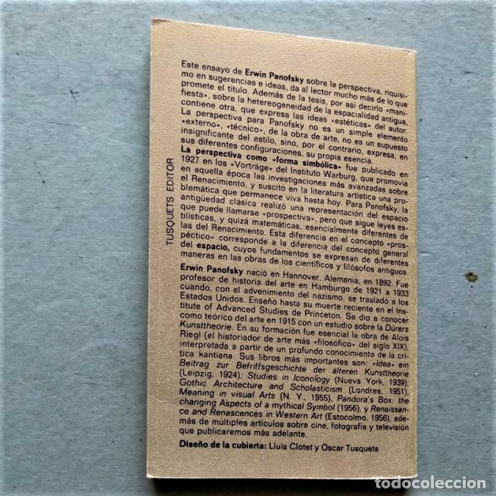Libros: La Perspectiva como Forma Simb&oacute;lica. - Panofsky. Erwin. - Foto 2