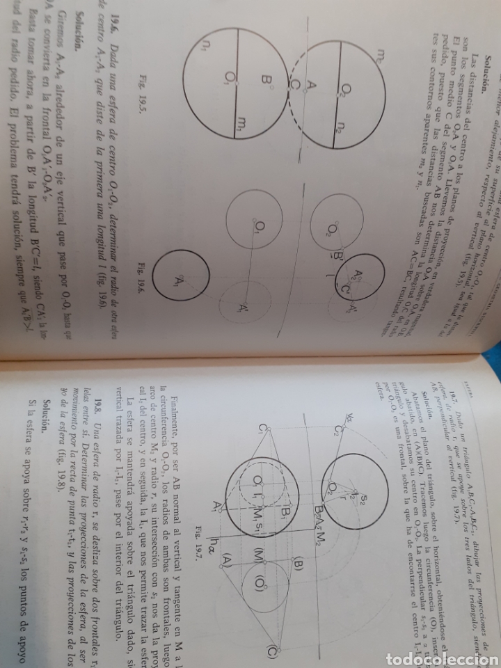 Libros: EJERCICIOS DE GEOMETRIA DESCRIPTIVA - IZQUIERDO ASENSI,F. - Foto 6