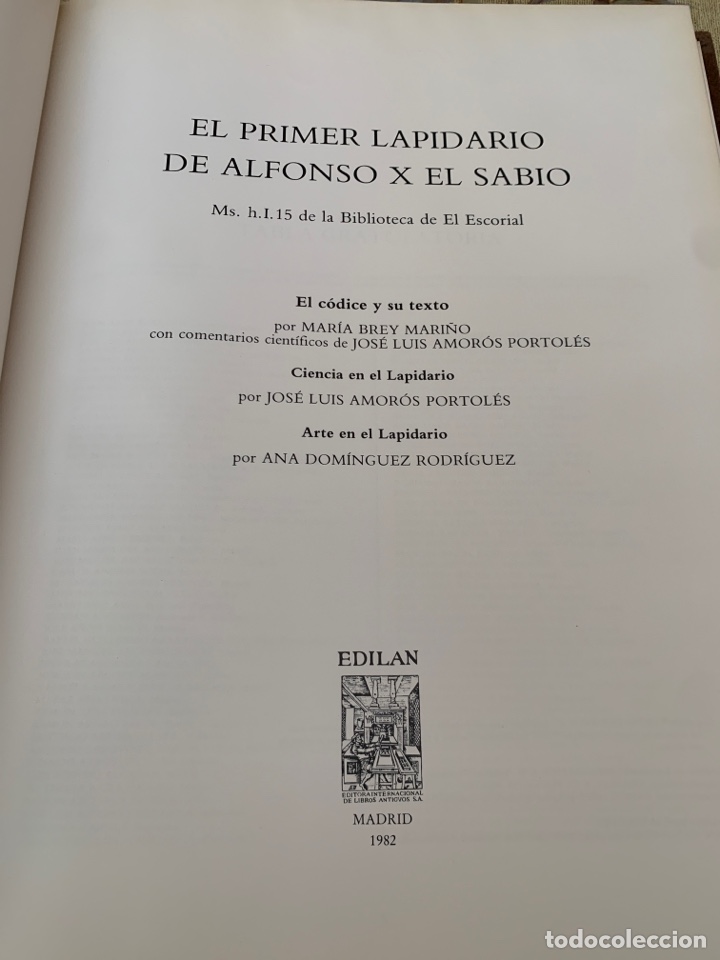 Libros: Primer lapidario del rey Alfonso X el Sabio. Edici&oacute;n facs&iacute;mil. - Foto 18
