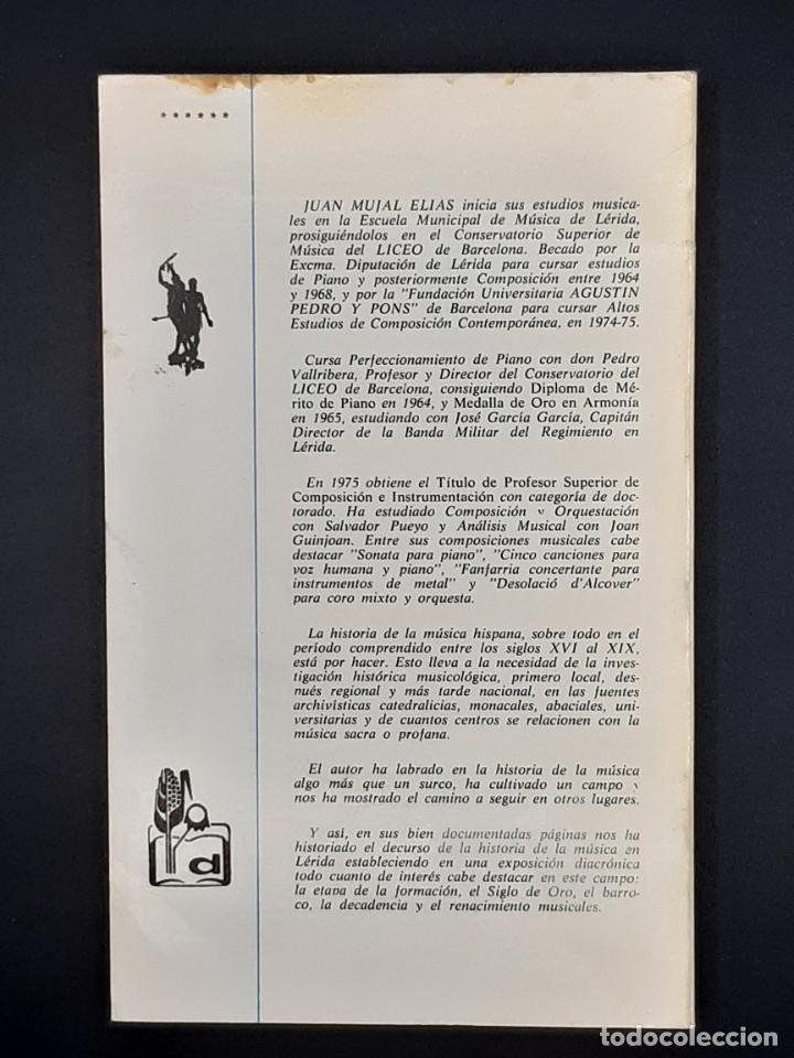 Libros: Lerida. Historia de la Musica - Foto 3