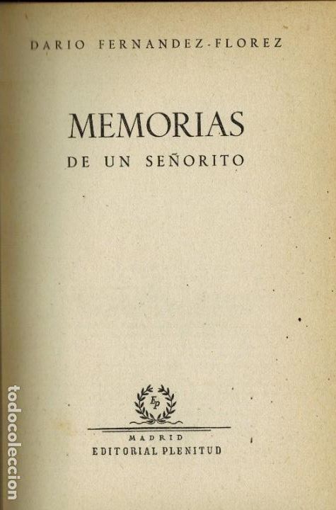 Libros: MEMORIAS DE UN SE&Ntilde;ORITO - Foto 1