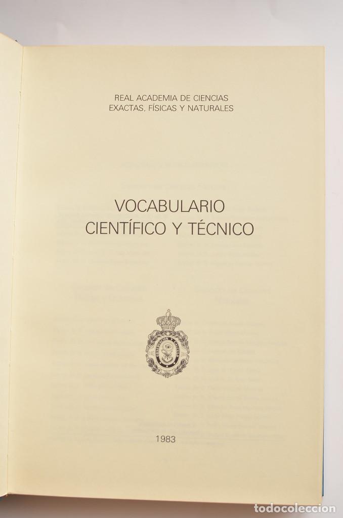 Libros: Vocabulario cient&iacute;fico y t&eacute;cnico - COMISI&Oacute;N DE TERMINOLOG&Iacute;A CIENT&Iacute;FICA&nbsp; - Foto 2