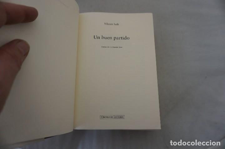 Libros: AR1 - UN BUEN PARTIDO - VIKRAM SETH / CIRCULO DE LECTORES - Foto 3