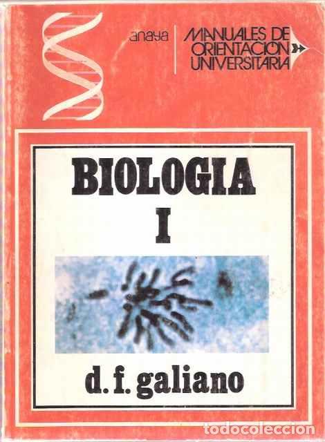 Libros: Biolog&iacute;a I - Galiano, D. F. - Foto 1