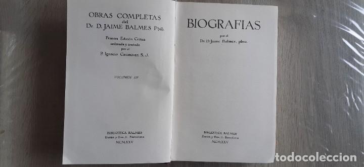 Libros: BALMES, JAIME. - Biograf&iacute;as. - Foto 2