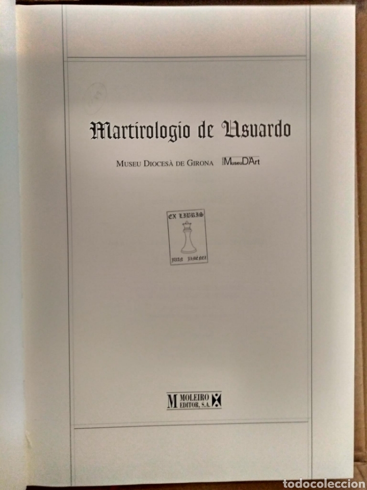 Libros: Martirologio de Usuardo. Libro estudio. Moleiro, 1998 - Foto 4