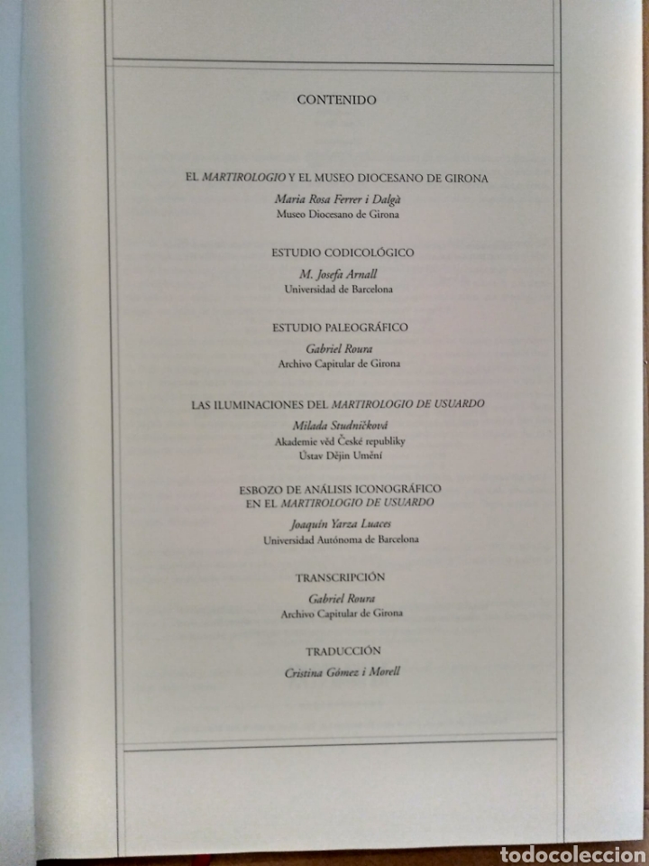 Libros: Martirologio de Usuardo. Libro estudio. Moleiro, 1998 - Foto 5