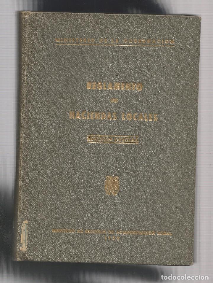 Libros: Reglamento de haciendas locales. - Foto 1