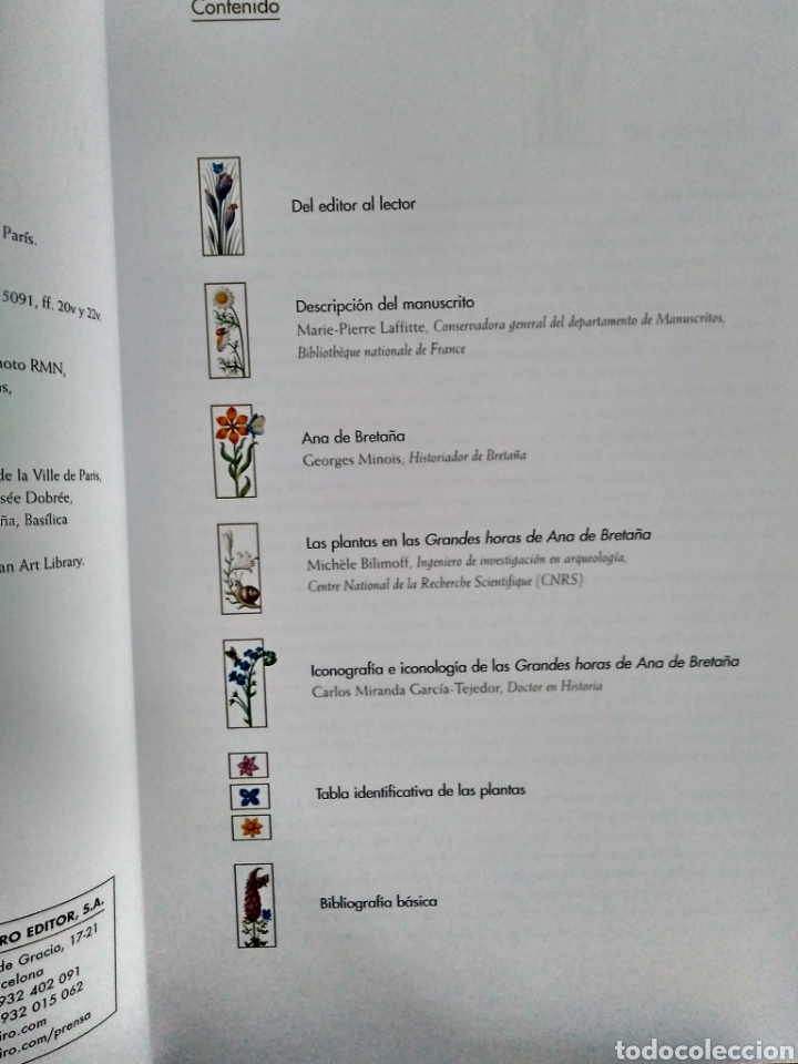 Libros: Grandes horas de Ana de Breta&ntilde;a. Libro de estudio. Moleiro, 2016. - Foto 5
