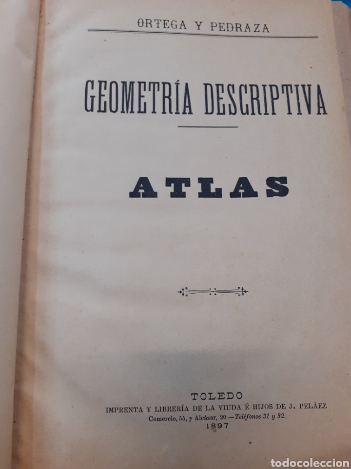 Libros: GEOMETRIA DESCRIPTIVA. Atlas - ORTEGA Y PEDRAZA - Foto 3