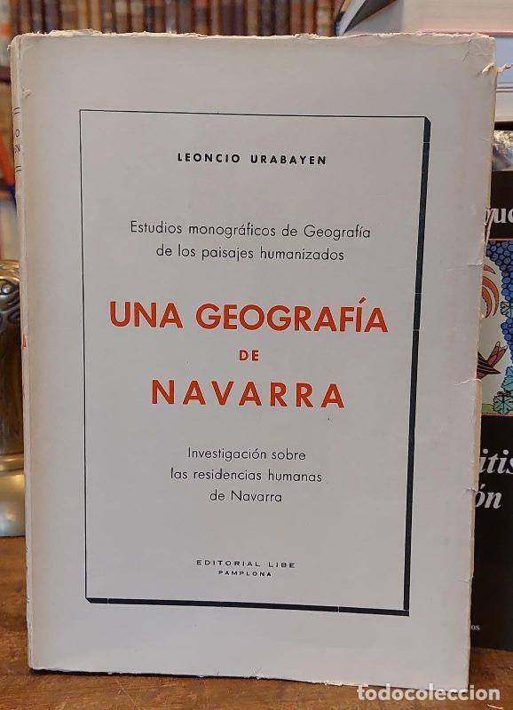 Libros: UNA GEOGRAFIA DE NAVARRA. - URABAYEN, Leoncio. - Foto 1