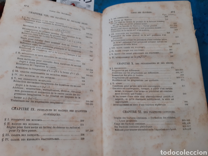 Libros: LE&Ccedil;ONS D&acute;ALGEBRE. Matem&aacute;ticas. A&ntilde;o 1854 - CIRODDE,P.L. - Foto 3