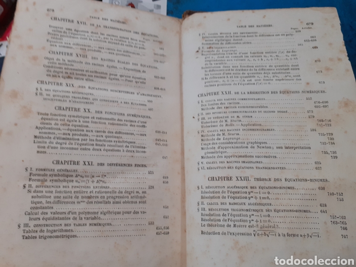 Libros: LE&Ccedil;ONS D&acute;ALGEBRE. Matem&aacute;ticas. A&ntilde;o 1854 - CIRODDE,P.L. - Foto 5