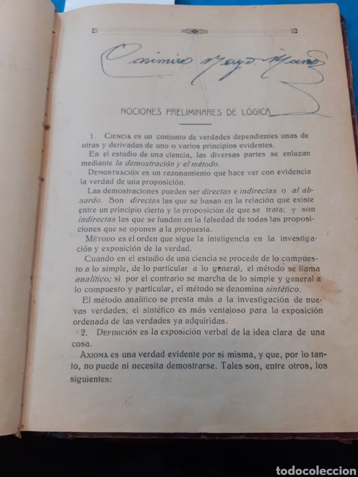 Libros: ELEMENTOS DE ARITMETICA. Matem&aacute;ticas. A&ntilde;o 1918 - CALDERON GIMENEZ,Manuel - Foto 2