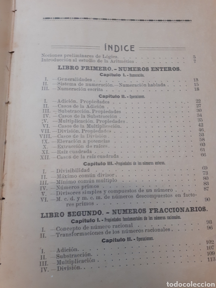 Libros: ELEMENTOS DE ARITMETICA. Matem&aacute;ticas. A&ntilde;o 1918 - CALDERON GIMENEZ,Manuel - Foto 3