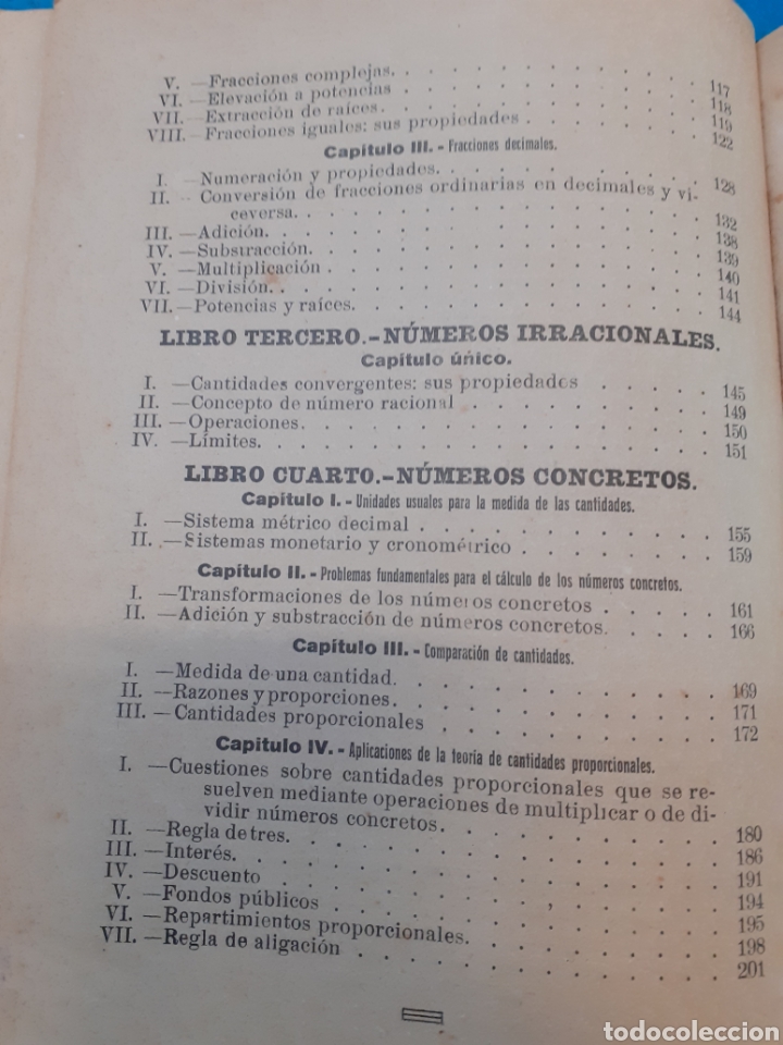 Libros: ELEMENTOS DE ARITMETICA. Matem&aacute;ticas. A&ntilde;o 1918 - CALDERON GIMENEZ,Manuel - Foto 4