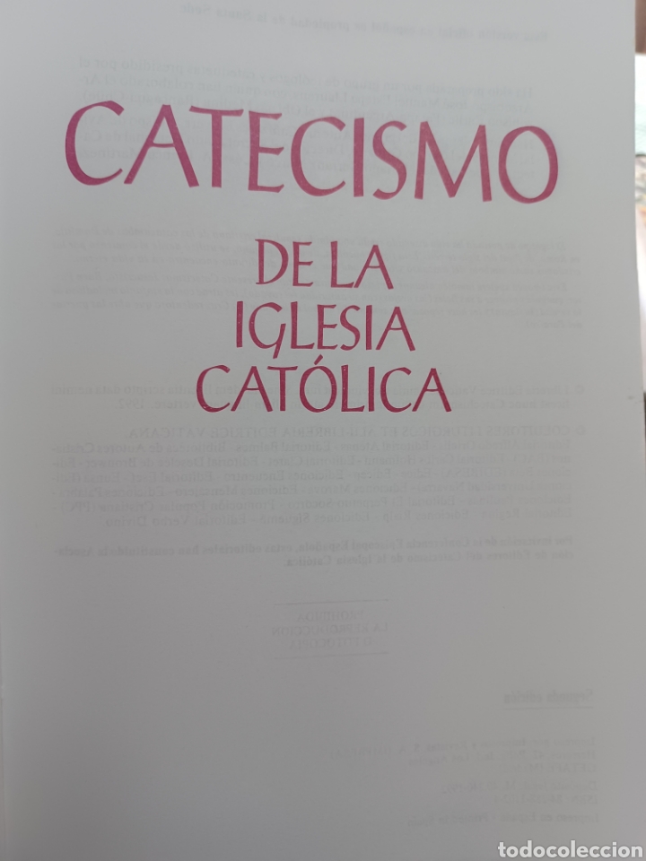 Libros: Barybook C78. . . Catecismo de la Iglesia Cat&oacute;lica - Foto 3