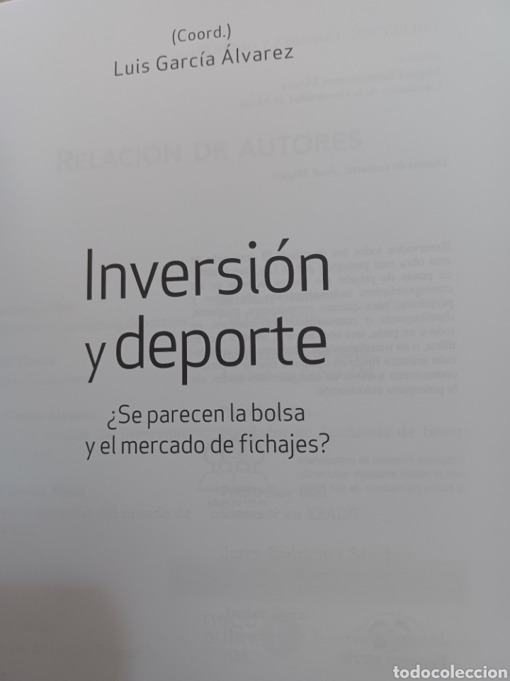 Libros: Barybook 183 Inversi&oacute;n y Deporte Luis Garc&iacute;a &Aacute;lvarez - Foto 5