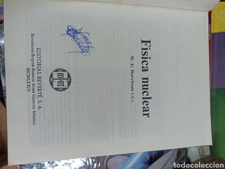 Libros: F&iacute;sica nuclear W. E. Burcham, editorial Reverte - Foto 4
