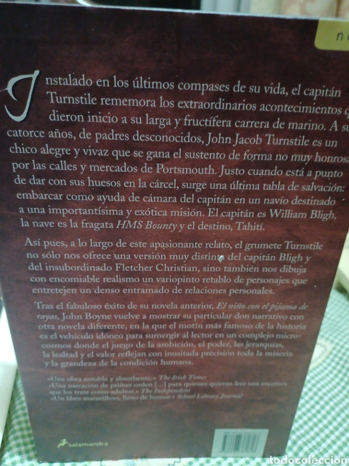 Libros: Barybook C55. Mot&iacute;n de la Bounty John Boyne salamandra - Foto 2